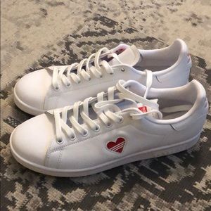 Adidas Stan Smith red heart Valentine’s Day shoes